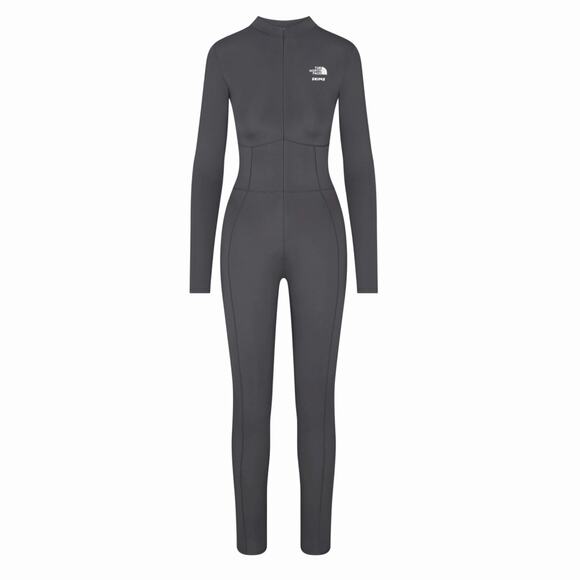 THE NORTH FACE X SKIMS REFINA Full BODYSUIT gunmetal Size MEDIUM - Picture 1 of 2